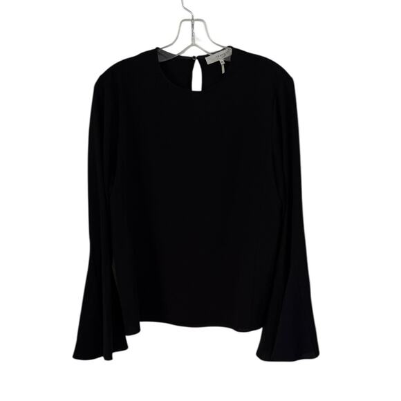 NWOT Frame Bell Sleeve Black Top/Blouse – Sz Small - Picture 8 of 10